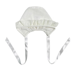 Cuffia In Cotone Con Pizzo Neonata GRANLEI 182