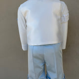 Completo Elegante In Raso Con Panciotto Neonato LES ETOILES LIAM