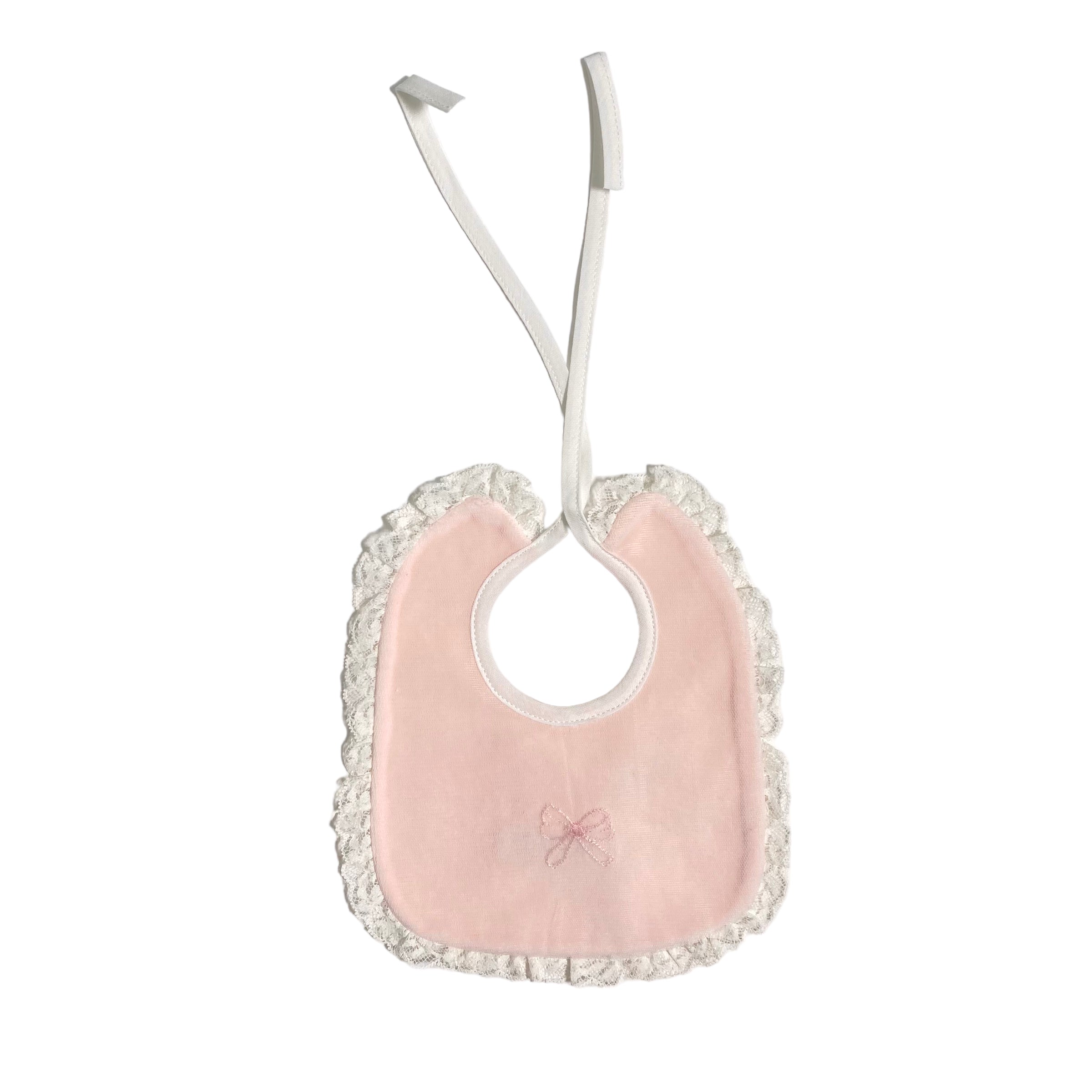 Bavette in Ciniglia Con Pizzo Neonati LA SARTORIA DEI PICCOLI L4251