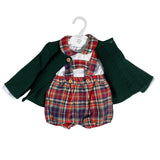 Completo 3 Pezzi In Caldo Cotone Con Salopette Neonato BABY FASHION 5333