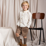 Completo In Velluto Con Bermuda Bambino CALAMARO A11009