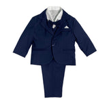 Smoking Elegante 5 Pezzi In Caldo Cotone Neonato ISABEL B475