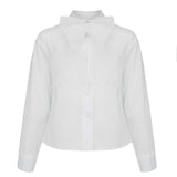 Camicia In Cotone Con Fiocco In Organza Bambina DAGA M10263