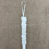 Portaciuccio In Lino Con Nastro Neonato PONTO POR PONTO 6503PC