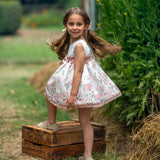 Abito Elegante Smanicato Stampato Bambina MIMOSA ENCANTAMIENTO