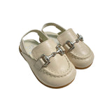 Scarpe Primi Passi Aperte Sul Retro In Pelle Neonata RIZITOS B3008P