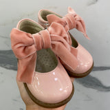 Scarpe Primi Passi Modello Ballerina Con Fiocco In Vernice Neonata PANYNO B3702