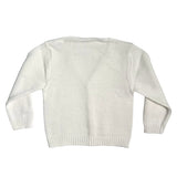 Cotton Thread Cardigan With Newborn Braid PONTO POR PONTO 765