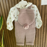 Completo Con Salopette Camicia e Cappello Neonato BABY FASHION 534.1
