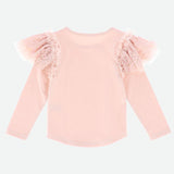 Maglia Maniche Lunghe In Cotone Con Dettagli In Pizzo Bambina ANGEL'S FACE ANABELLE