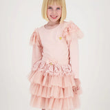 Maglia Maniche Lunghe In Cotone Con Dettagli In Pizzo Bambina ANGEL'S FACE ANABELLE