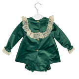 Abito Svasato Con Culotte In Velluto Bambina VALENTINA BEBES HADA128