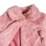 Ausgestellter Kunstpelzmantel mit Rundkragen für Babymädchen DEL SUR 3996SC