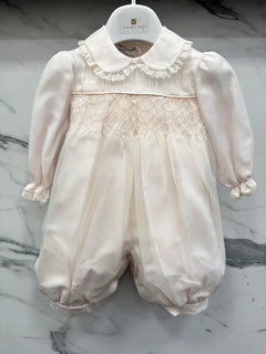 Pagliaccetto Elegante Battesimale In Seta Neonato/a PICCOLA GIUGGIOLA DORA