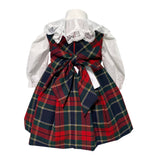 Abito Smanicato Scozzese Con Camicia Neonata ISABEL C492