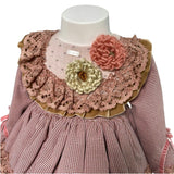 Elegantes, ausgestelltes Langarmkleid für Baby-Mädchen LA AMAPOLA 0020