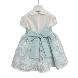 Abito Elegante In Cotone E Pizzo Neonata TETO E TATTA VE7425