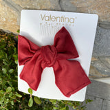 Pinzetta Con Fiocco In Velluto Bambina VALENTINA BEBES LOW22