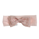 Fascia In Tulle Con Fiocco In Organza E Svarowsky Neonata PETIT 8516046