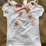 Maglia Con Colletto In Ruches Peonie Neonata Phi Clothing 22318