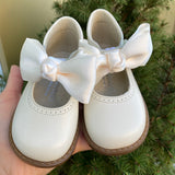 Scarpe Primi Passi Modello Ballerina Con Fiocco In Pelle Neonata PANYNO B3604