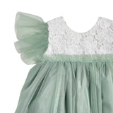 Abito Elegante In Tulle E Macrame' Bambina DEL SUR 0562