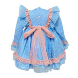 Abito Elegante Svasato Manica Lunga In Tulle Neonata LA AMAPOLA 0068