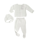 Tutina Spezzata Con Cuffia In Filo Di Cotone Neonato BABY FASHION 620.7