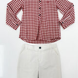 Complete with Bermuda And White-Red Shirt Child DEL SUR 1241