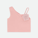 Top Monospalla Con Rosa Bambina ANGEL'S FACE CUBIST