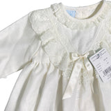 Elegantes cremefarbenes Babymädchenkleid mit Culotte GRANLEI 23119