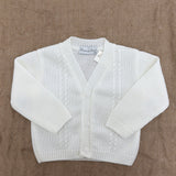 Cardigan aus Wollmischung mit V-Ausschnitt und Knöpfen Newborn Ponto por Ponto 3758CA