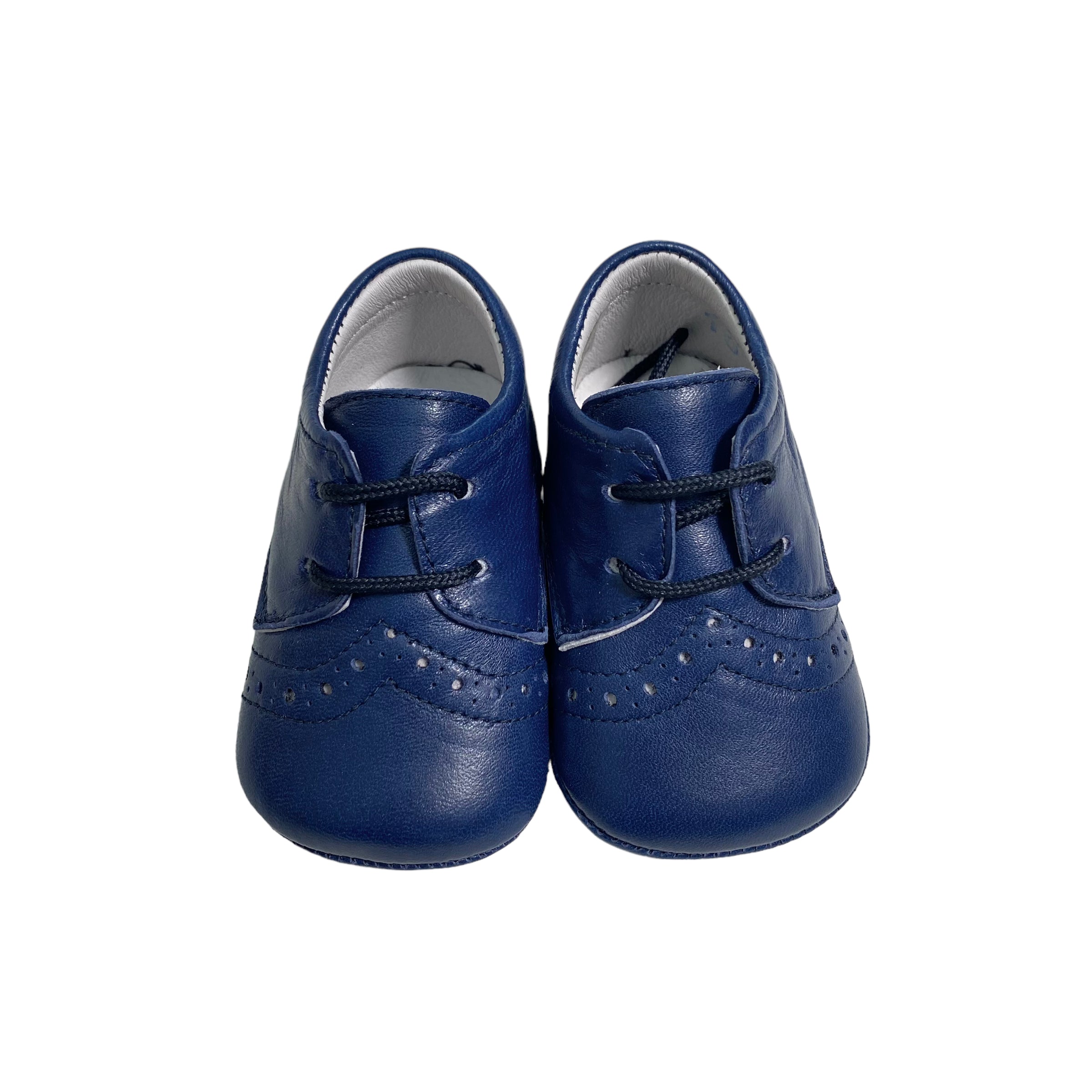 Scarpe Da Culla In Pelle Con Lacci  Neonato INDICE 1678