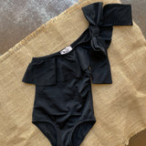 Costume Intero Mono Spalla Alla Moda Bambina Nero Phi Clothing 22328