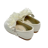Scarpe Modello Ballerina Con Fiori In Pelle Bambina PANYNO B3402
