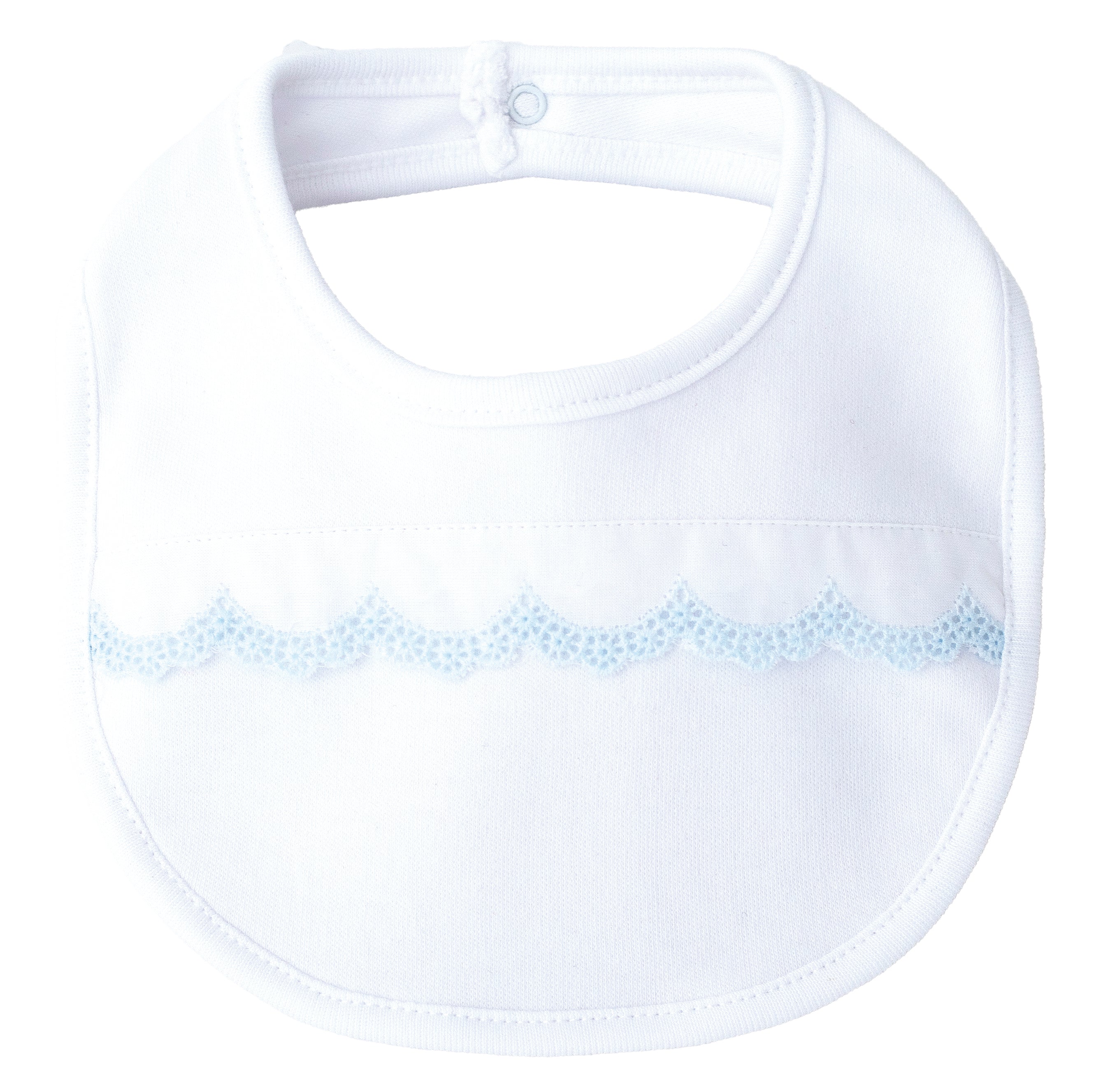 Set Of 2 Cotton Bibs With Lace For Babies SQUID 74021