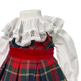 Abito Smanicato Scozzese Con Camicia Neonata ISABEL C492