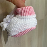 Calzino Scarpetta In Filo Di Cotone Con Petali Neonata I DELFI 2346G