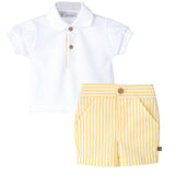 Completo In Cotone Giallo Neonato CALAMARO 11111