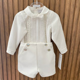 Elegantes Set aus Hemd und Bermuda für Neugeborene Ponto por ponto 6045