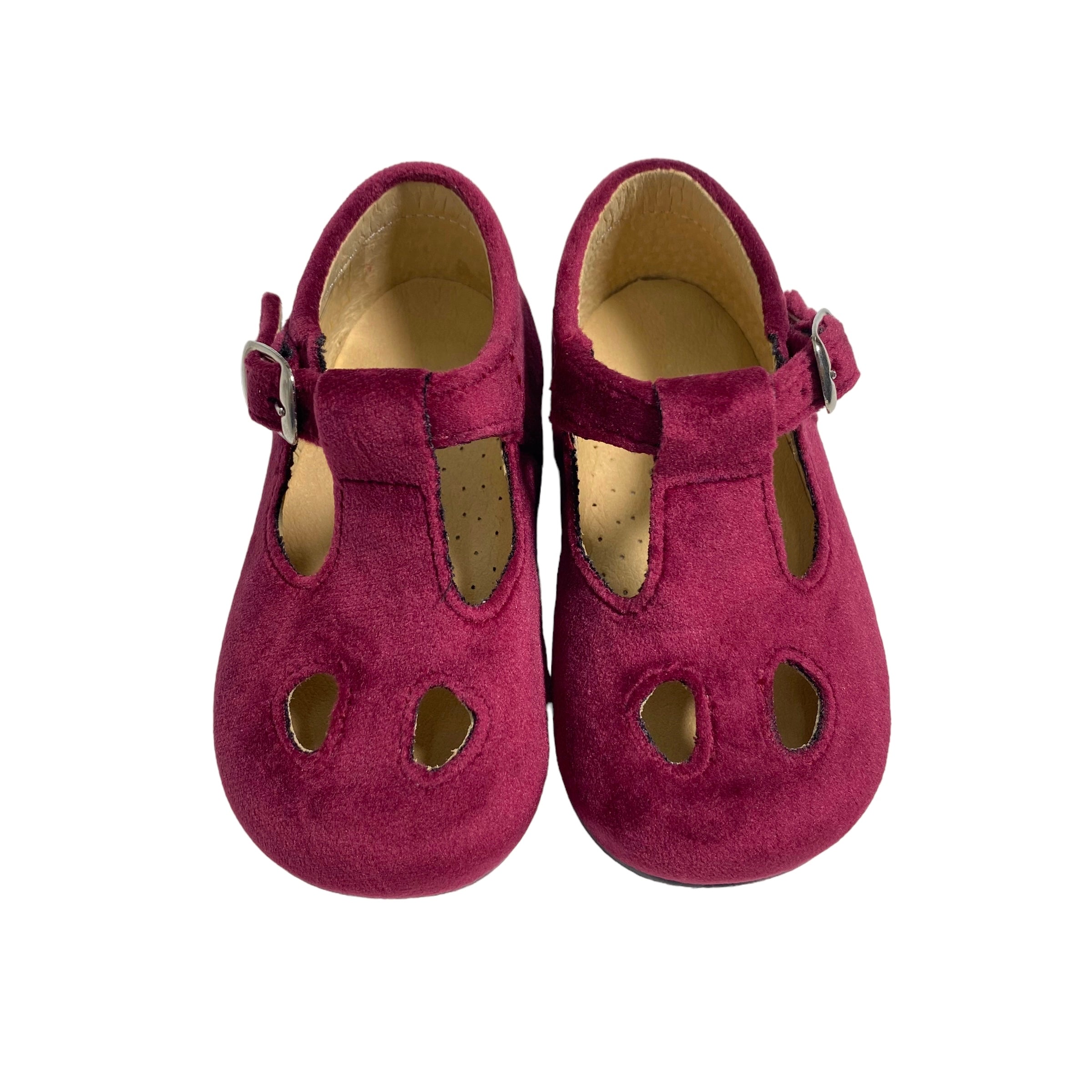 Shoes With Eyelets In Velvet Child PANYNO B2401V