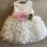 Abito Elegante Smanicato In Pizzo E Tulle Neonata PETIT 2016034