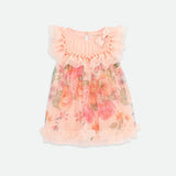 Abito Smanicato In Tulle Stampato Neonata ANGEL'S FACE DOMINIQUE