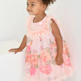 Abito Smanicato In Tulle Stampato Neonata ANGEL'S FACE DOMINIQUE