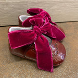 Ballerina Cradle Shoe With Bow In Patent Leather Newborn Index 1708B