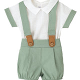 Completo Con Salopette E Camicia Neonato CALAMARO 11153