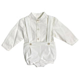 Completo Con Salopette In Velluto E Camicia Neonato DEL SUR 1879