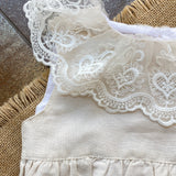 Baby Girl Romper With Ruffled Collar With Lace Phi Clothing 22295