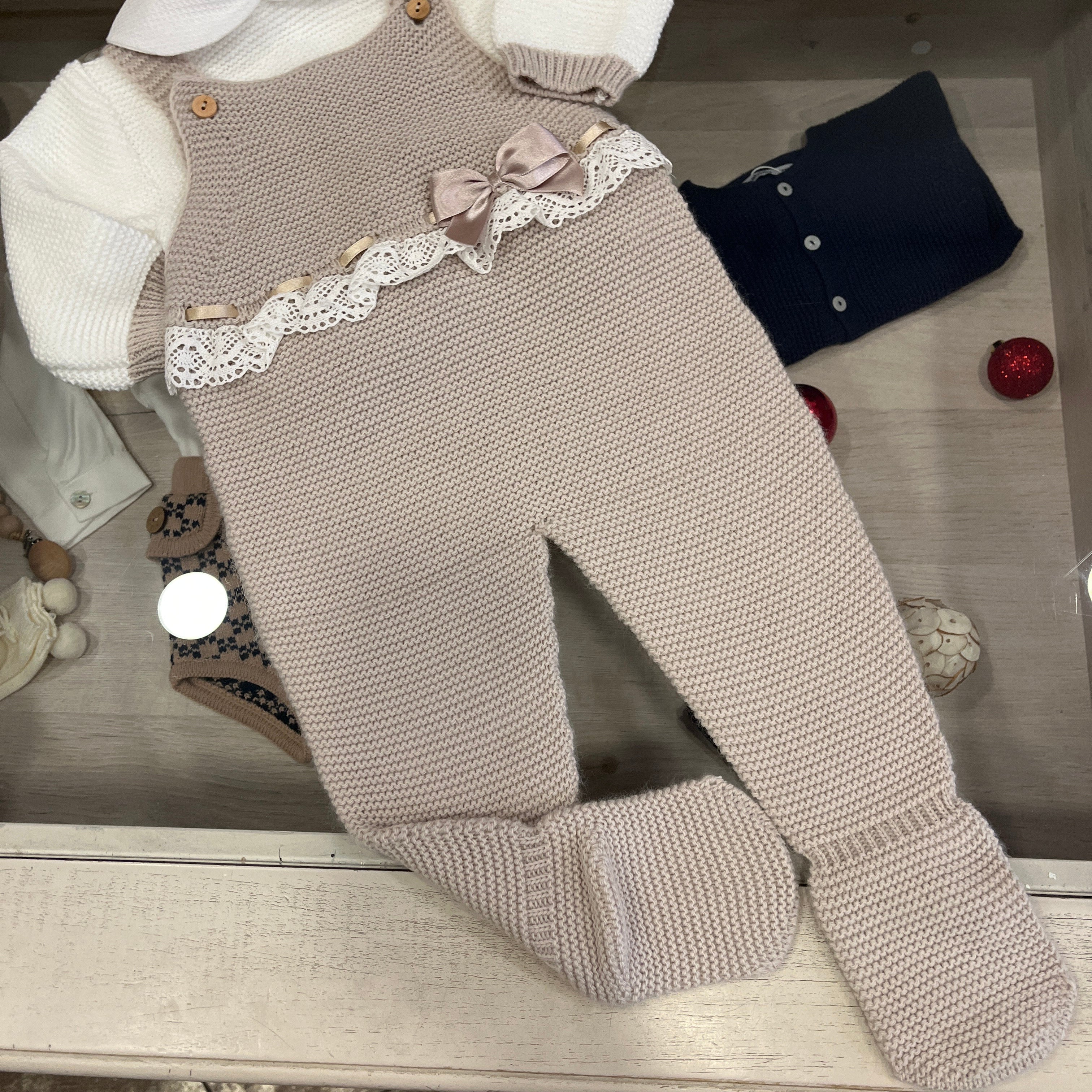 Tutina Intera 2 Pezzi Con Maglioncino Neonata BABY FASHION 532.3