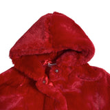 Eleganter Umhang mit Kapuze aus Kunstfell und Satinschleife für Babys ISABEL F593